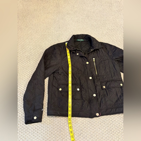 Ralph Lauren Black Quilted Utility Jacket - Picture 7 of 8